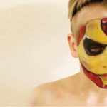 Children’s Iron Man Halloween Face Painting.
