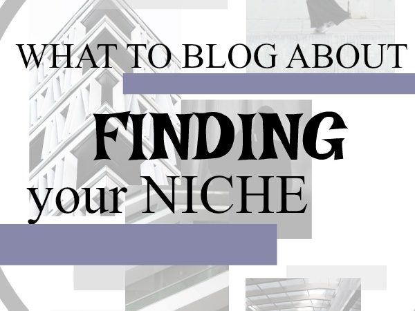 What to blog about|Finding your NICHE