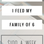 How I feed my family of 6 $100 a week.