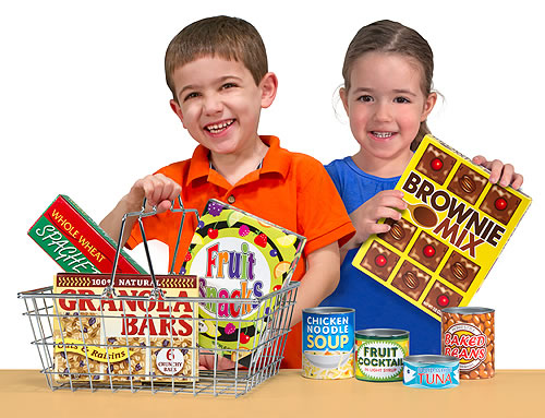 Grocery Basket with Play Food Giveaway