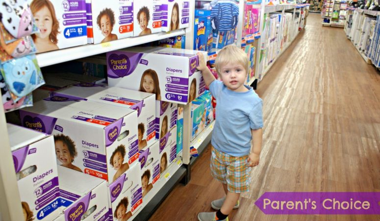 KEEPING MY TWO YEAR OLD DRY AND SAVING MONEY WITH PARENT’S CHOICE DIAPERS… WHO CAN BEAT THAT?