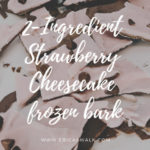 Satisfy your sweet tooth with strawberry cheesecake frozen bark.